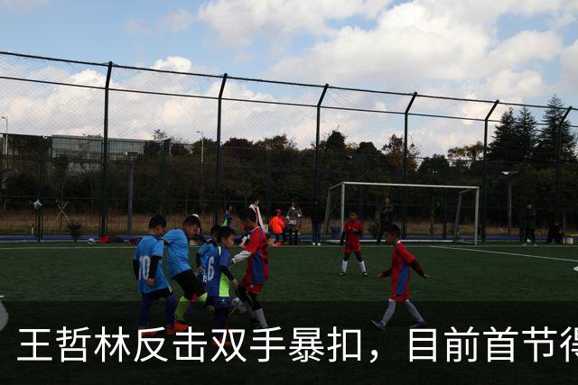 王哲林反击双手暴扣，目前首节得到6分4篮板